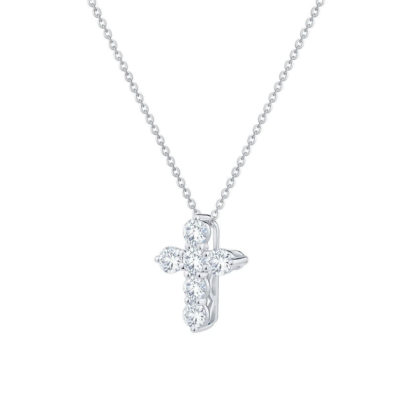 Costco 0.50ctw diamond cross pendant in 14ct white gold - British product