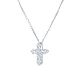 Costco 0.50ctw diamond cross pendant in 14ct white gold - British product