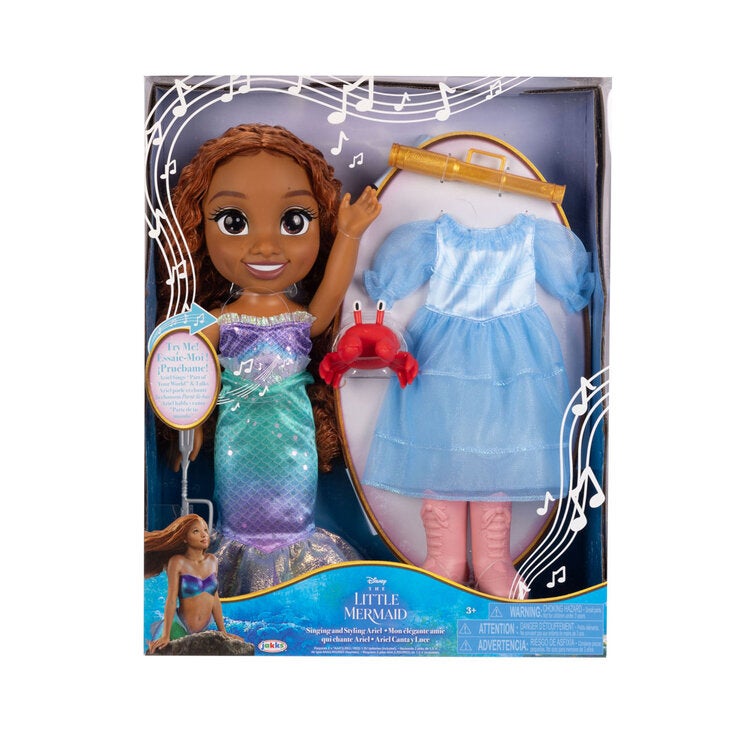 Disney singing doll assortment, imported from the UK