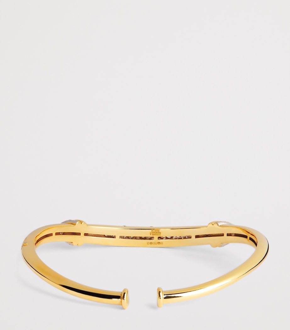L'Atelier Nawbar 18kt gold diamond bangle, British product