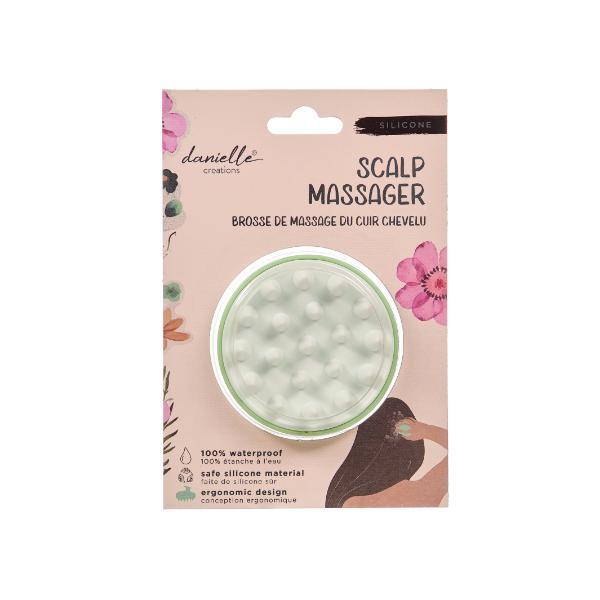 Danielle Creations silicone scalp massager light green - British product
