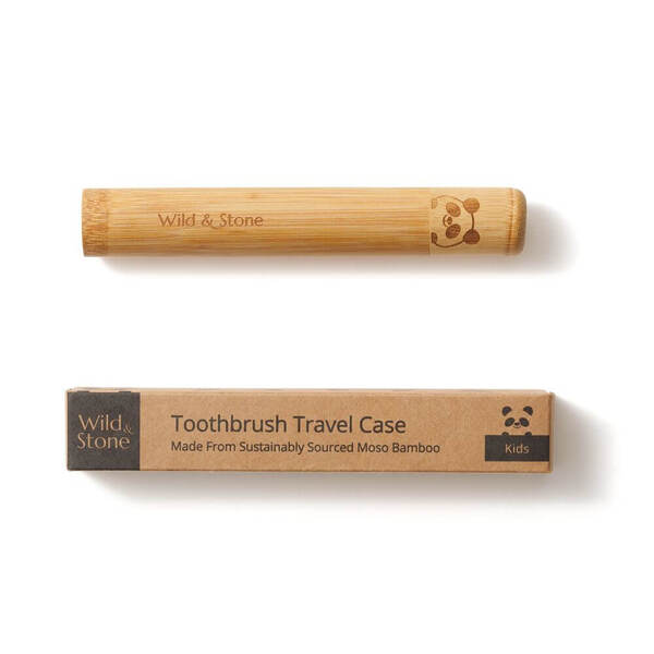 Wild & Stone bamboo toothbrush travel case child one pack (British brand)