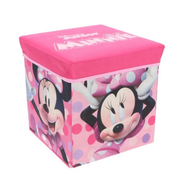 Disney Minnie Mouse storage cube stool pink 30cm, imported from the UK
