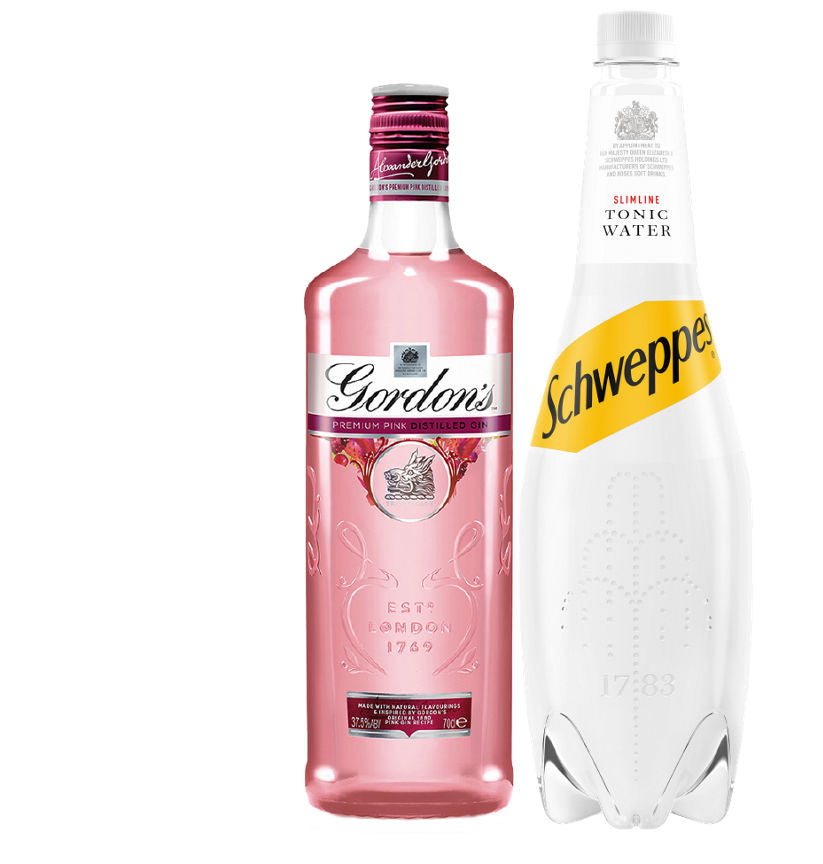 Gordons Pink Gin & Schweppes Tonic Bundle