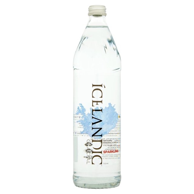 Icelandic Glacial Sparkling Mineral Water Glass Bottle   750ml GOODS M&S   