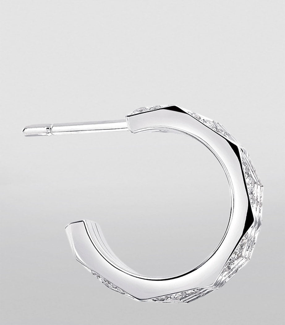 Graff white gold diamond triple-hoop earrings - British product