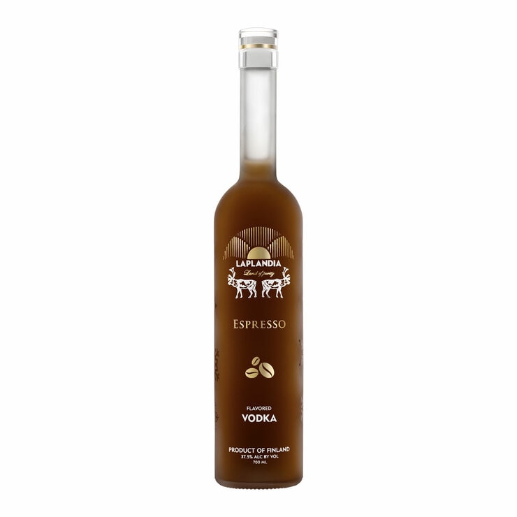 Laplandia Finnish vodka 70cl bottle with 4 flavour options, UK version