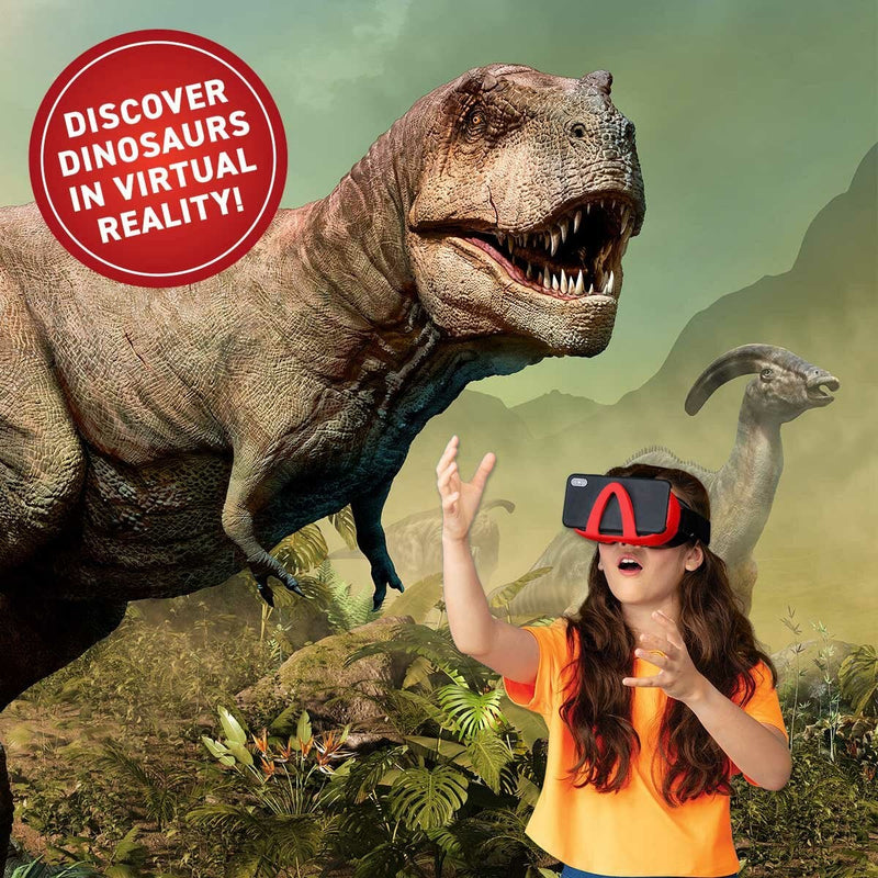 DK VR dinosaur set with goggles and fossil dig, imported from the UK