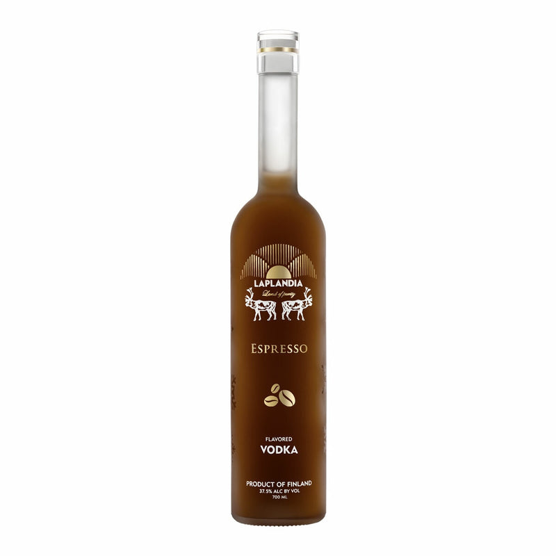 Laplandia Espresso Vodka 70cl bottle, imported from the UK