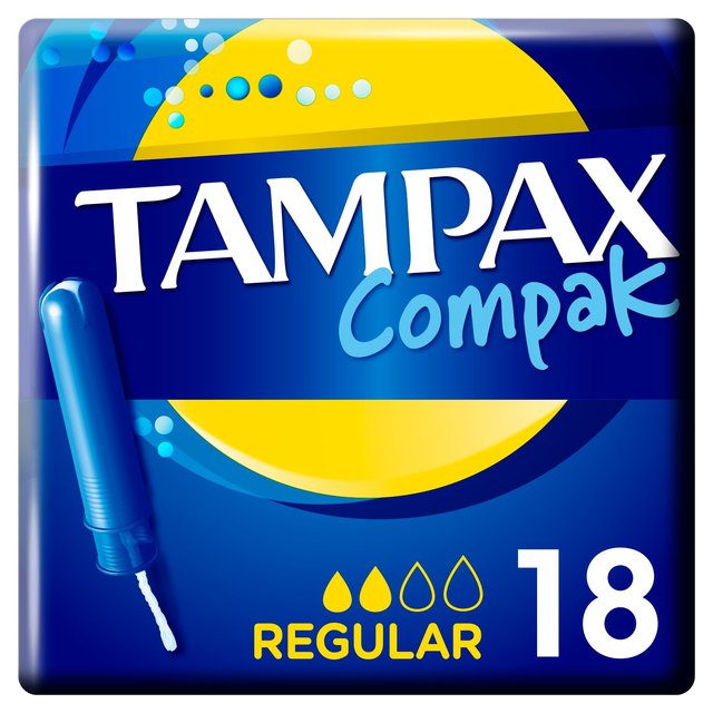 Tampax Compak Regular Tampons   18 per pack