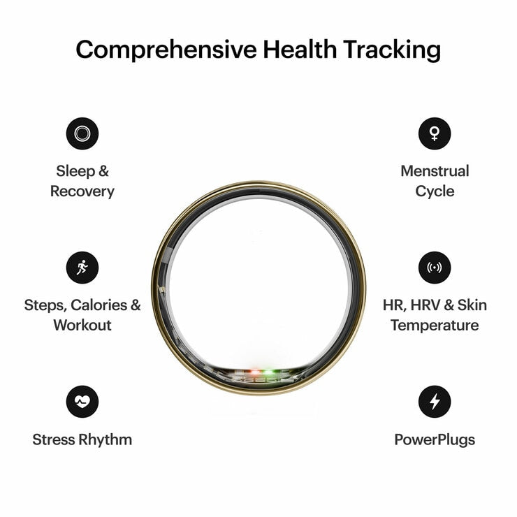 Ultrahuman Ring AIR Bionic Gold smart ring Size 10, imported from the UK