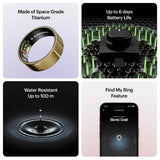 Ultrahuman Ring AIR Bionic Gold smart ring Size 10, imported from the UK
