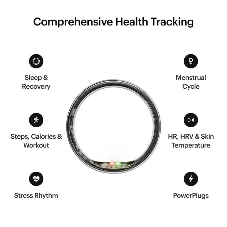 Ultrahuman smart ring AIR Space Silver, UK version