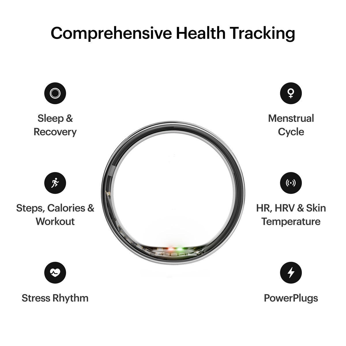 Ultrahuman smart ring AIR Space Silver, UK version