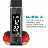 OttLite wireless charging LED black desk lamp, UK version