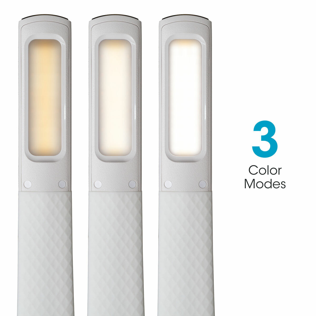 OttLite LED desk lamp with wireless charging and colour changing base, UK version