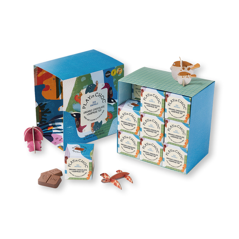 PLAYin CHOC¬Æ ToyChoc Box¬Æ Sea Animals GIFT SET 18g