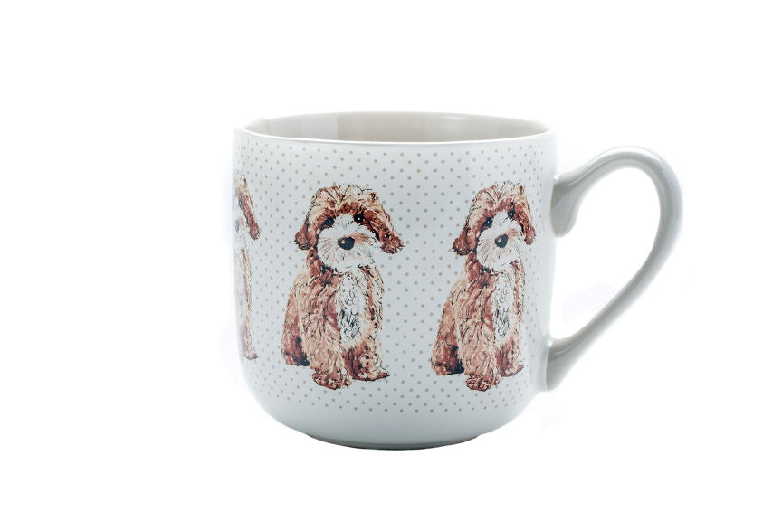 George Home White Cockapoo Graphic Single Mug GOODS ASDA   