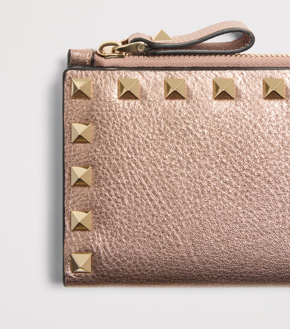 Valentino Garavani card holder Rockstud calfskin 9x14cm - British product