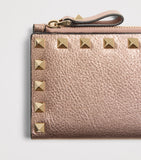 Valentino Garavani card holder Rockstud calfskin 9x14cm - British product