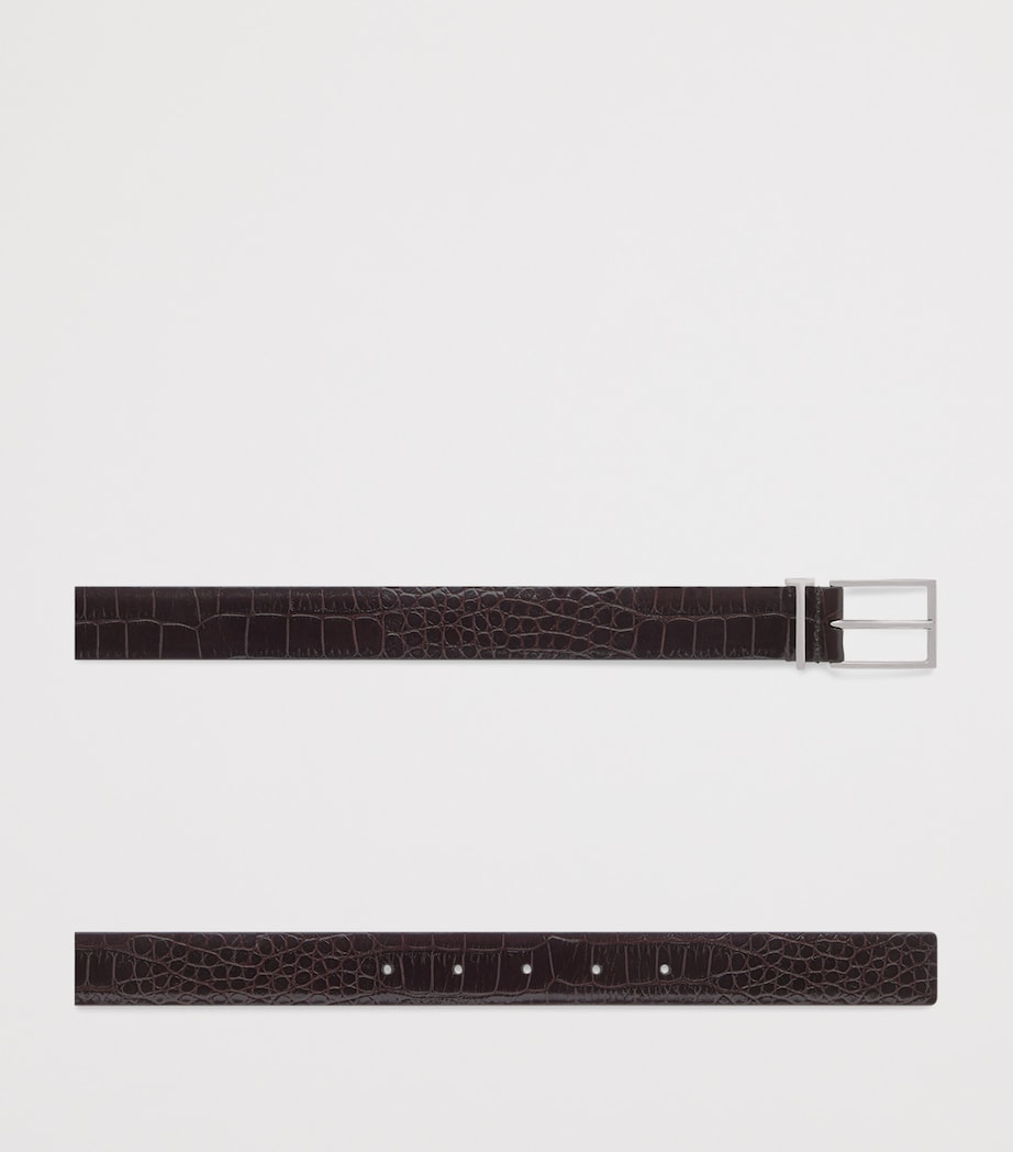Tom Ford crocodile-debossed leather belt 3cm, UK version