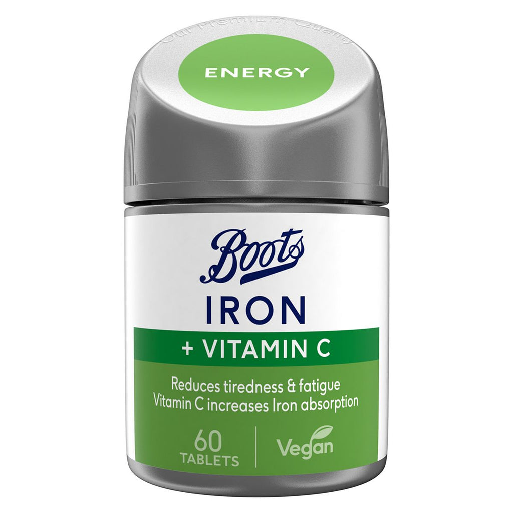 Boots Iron & Vitamin C 60 Tablets (2 month supply)