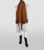 Max Mara cashmere fringed scarf 180cm x 70cm, imported from the UK