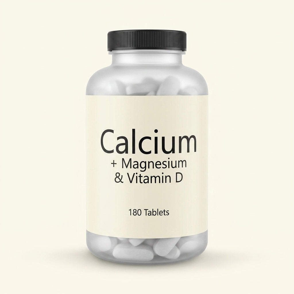 Holland & Barrett Calcium Magnesium Vitamin D tablets 180, UK version