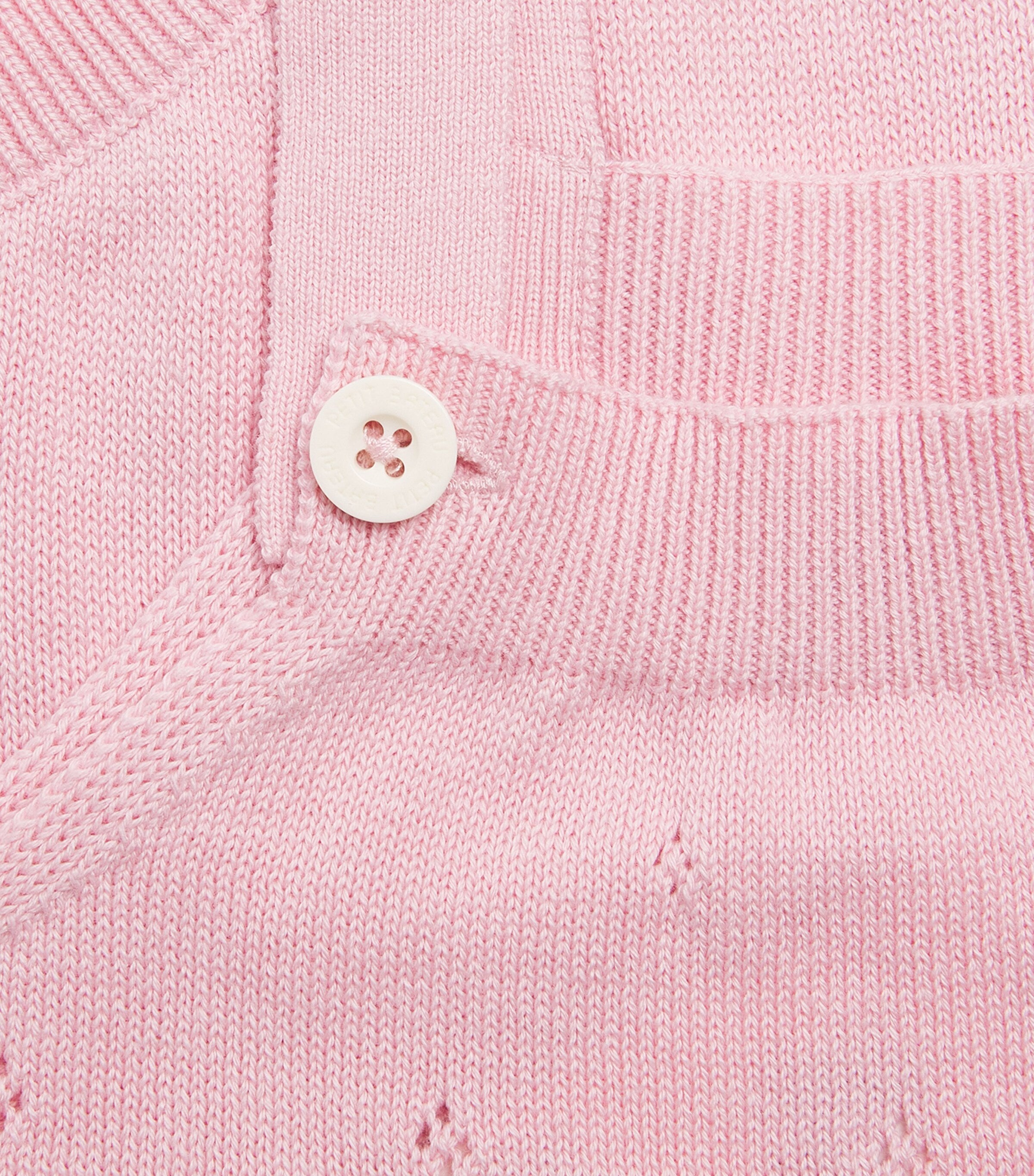 Petit Bateau cotton pointelle bodysuit 1-18 months, imported from the UK