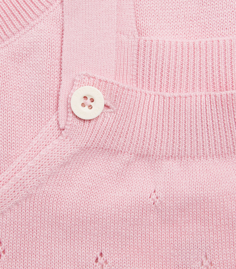 Petit Bateau cotton pointelle bodysuit 1-18 months, imported from the UK