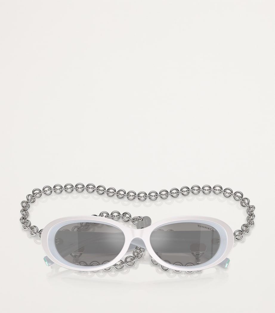 Tiffany & Co. designer metal TF4221 sunglasses, imported from the UK