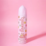 Sunkissed Love Hearts shower foam lemon sherbet 250ml, imported from the UK