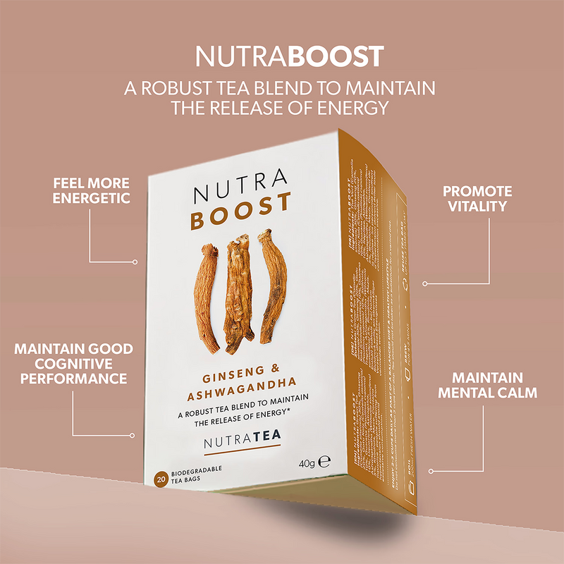 NutraBoost herbal tea 20 tea bags (British brand)
