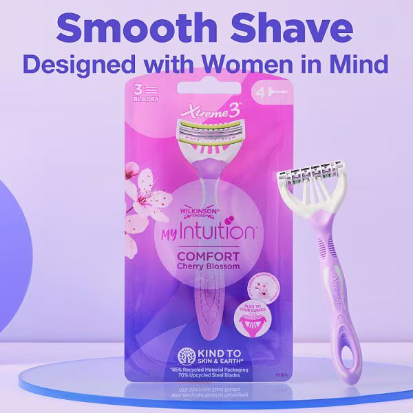 Wilkinson Sword Disposable Razors Cherry Blossom 4 Pack (British brand)