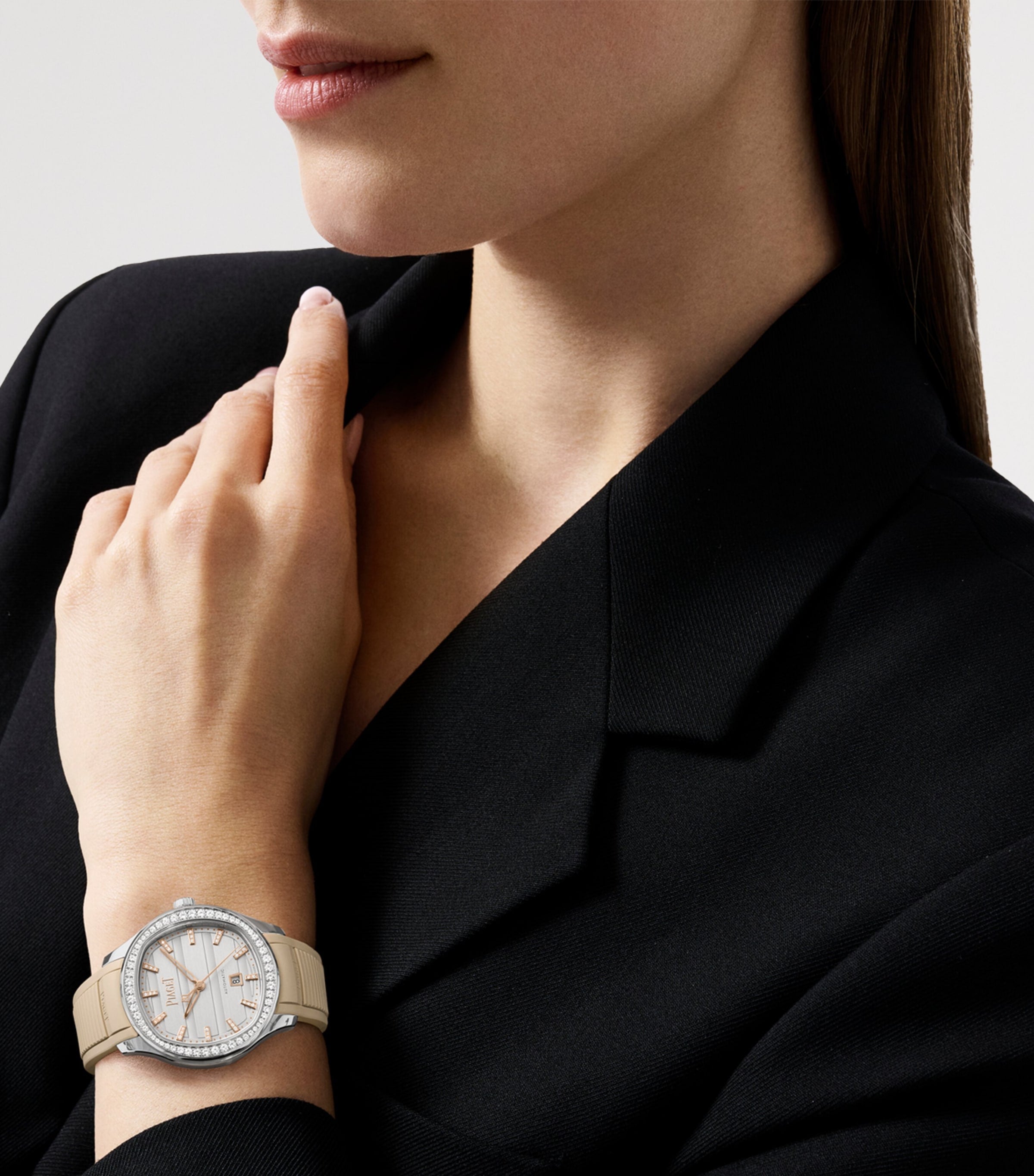 Piaget Polo Date watch 36mm diamond bezel stainless steel (British brand)