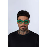 SVNX green retro small oval sunglasses with UV 400 protection (British brand)