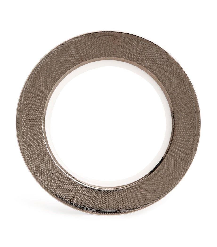 Christofle Guilloché Platinum Porcelain Underplate 29.5cm - British product