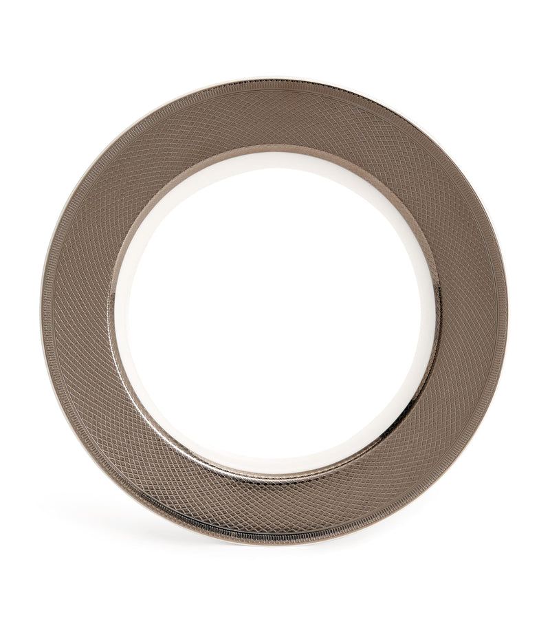 Christofle Guilloché Platinum Porcelain Underplate 29.5cm - British product