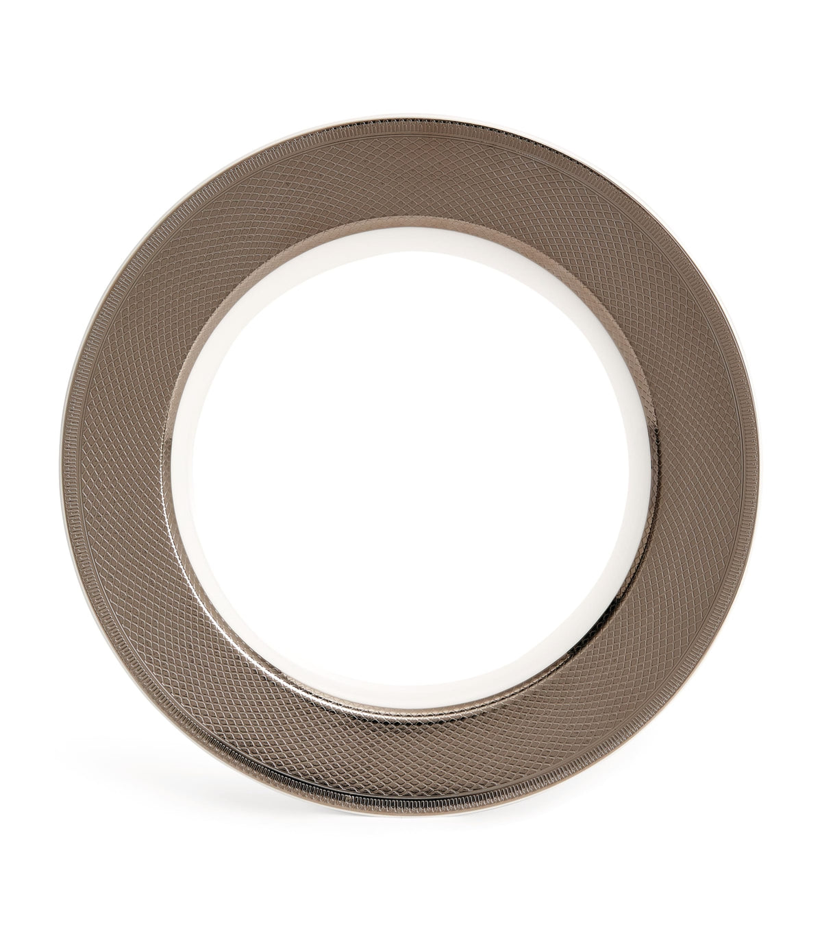 Christofle Guilloché Platinum Porcelain Underplate 29.5cm - British product