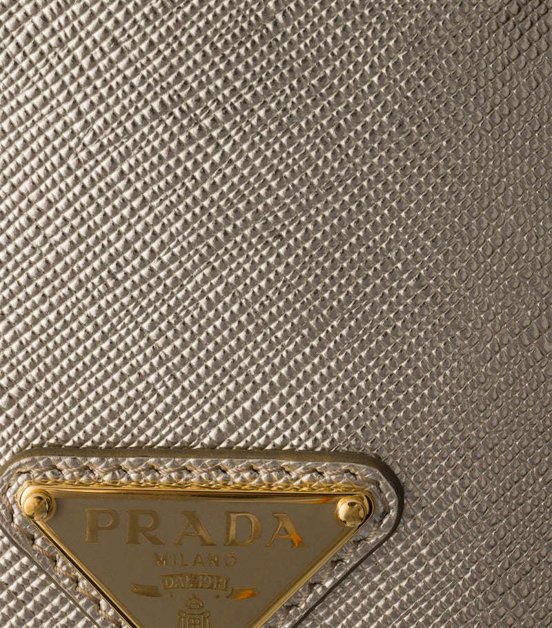 Prada Saffiano leather badge holder, imported from the UK