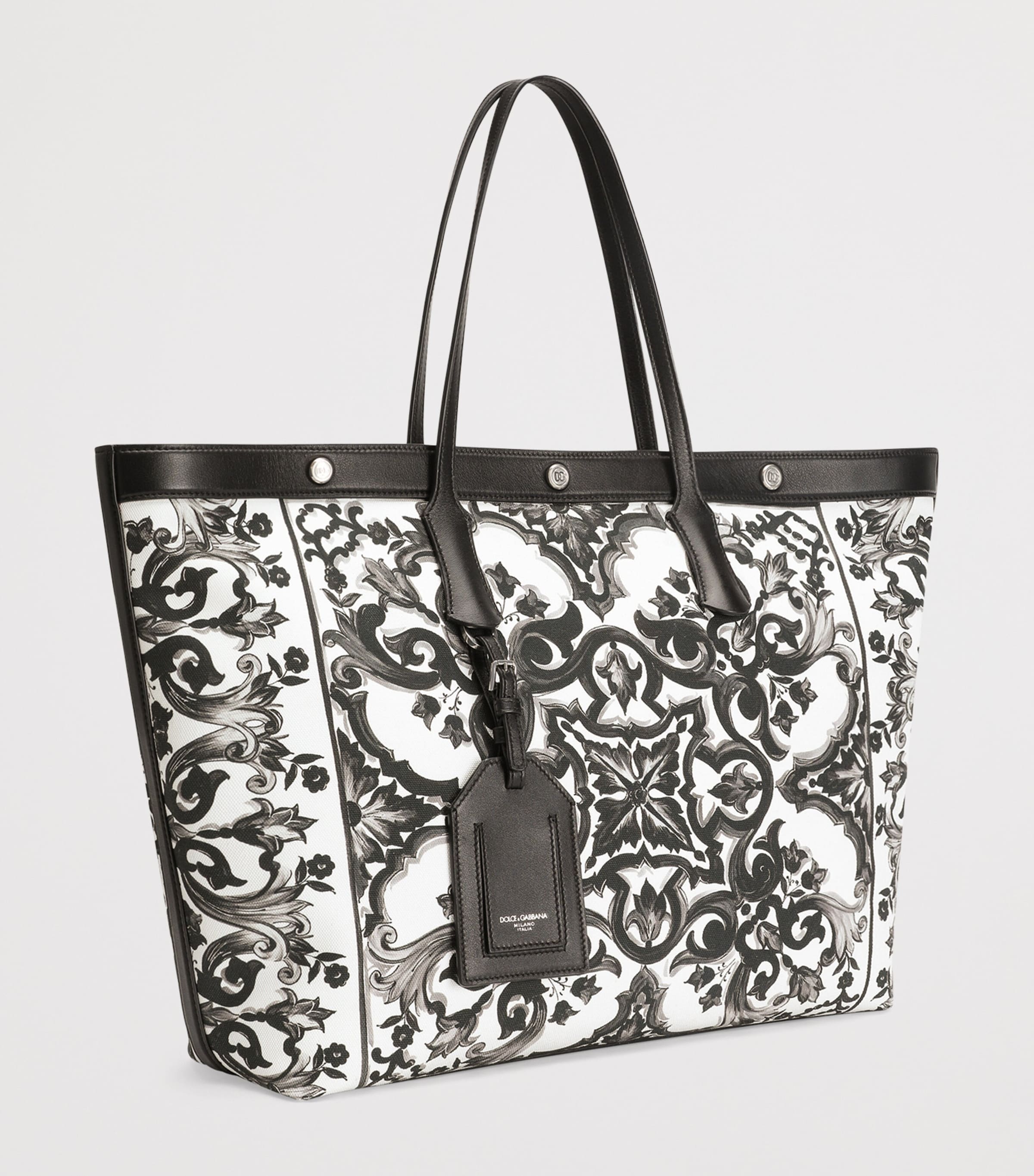 Dolce&Gabbana Majolica canvas tote bag 40cm (British brand)