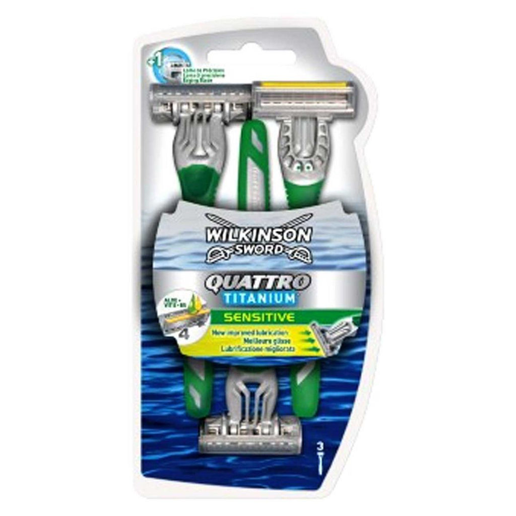 Wilkinson Sword Quattro Men's Disposable Razors x3