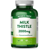 Nature's Truth Milk Thistle 2000mg supplement 60 tablets, UK version