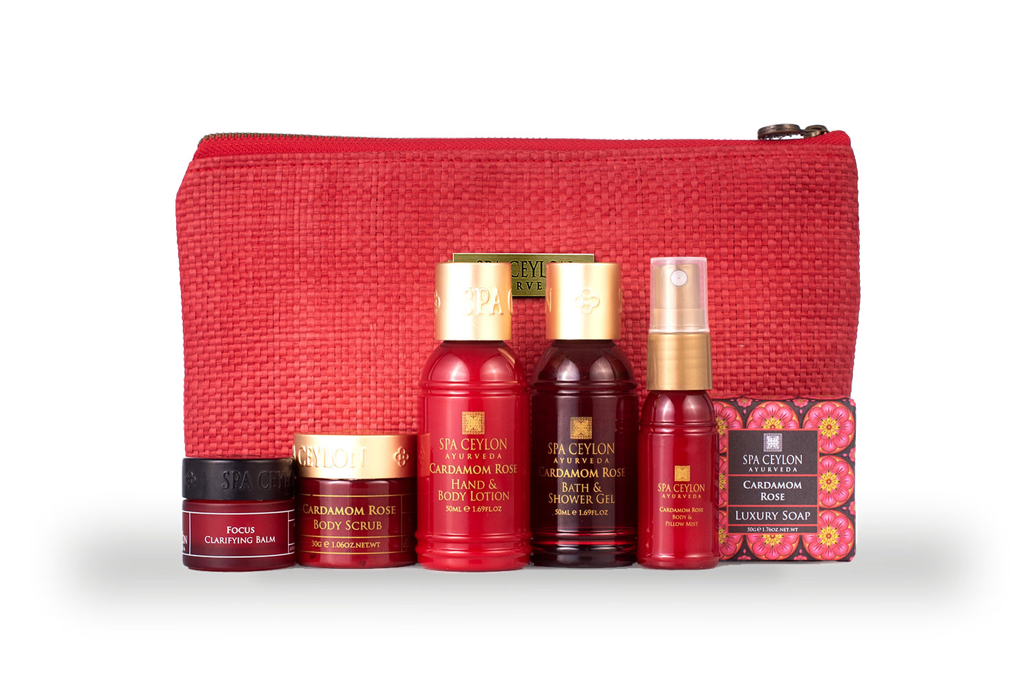 Cardamom Rose home spa set, imported from the UK