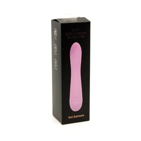 Ann Summers sleek rechargeable G-spot vibrator 15cm, UK version
