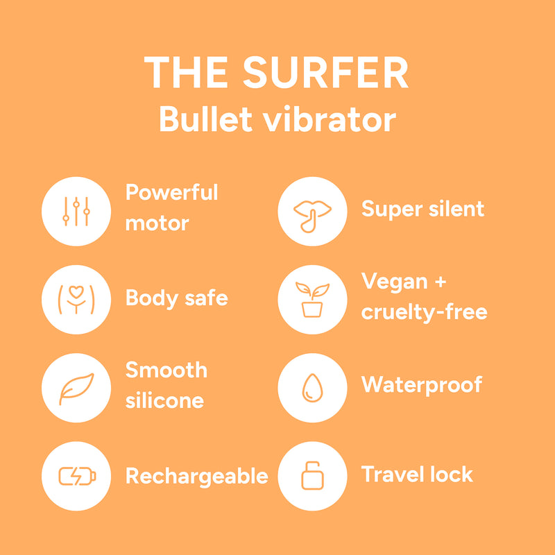Smile Makers The Surfer mini bullet vibrator, UK version