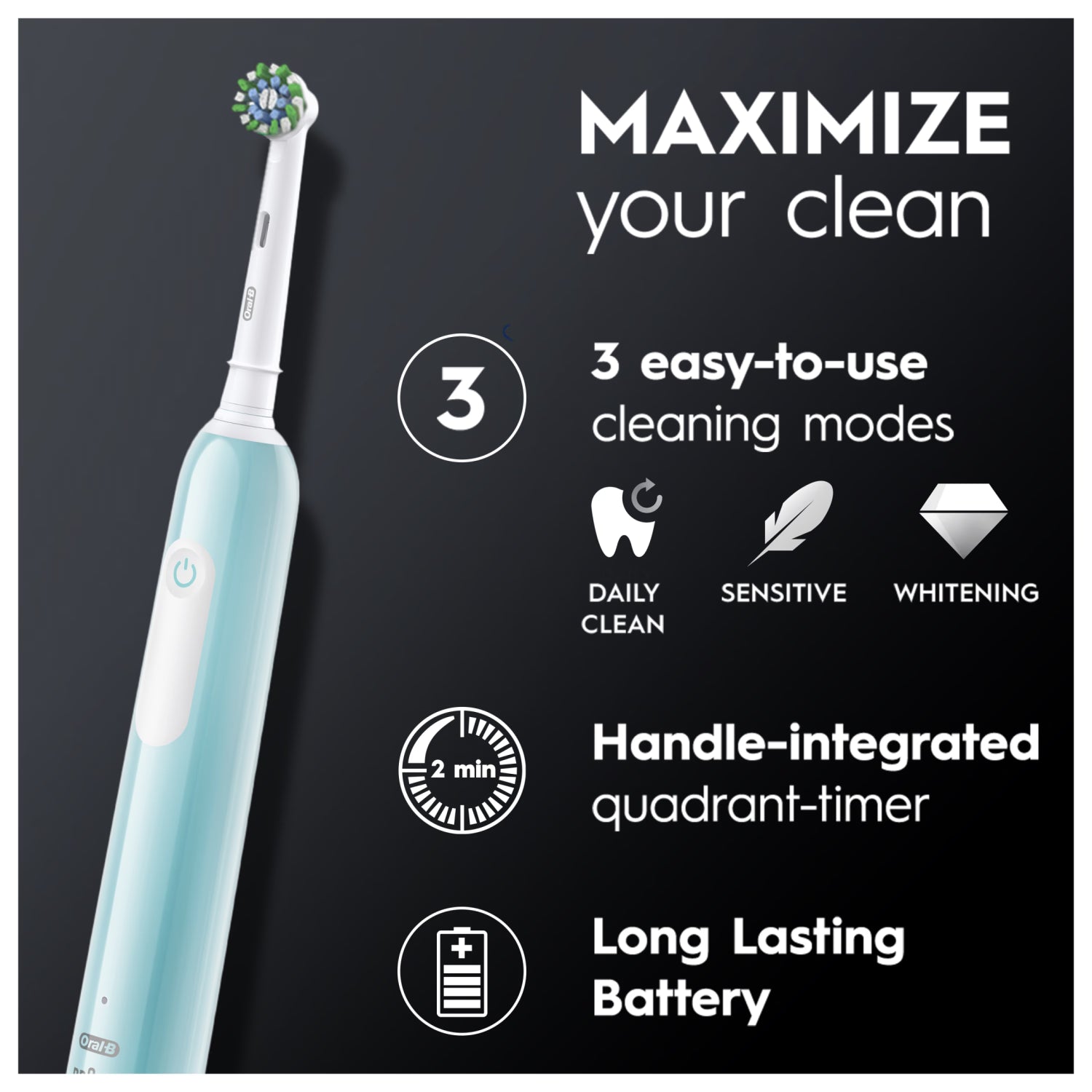 Oral-B Pro Series1 Cross Action electric toothbrush blue, UK version