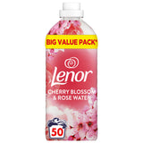 Lenor Cherry Blossom & Rose Water Fabric Conditioner 50 Washes GOODS Sainsburys   