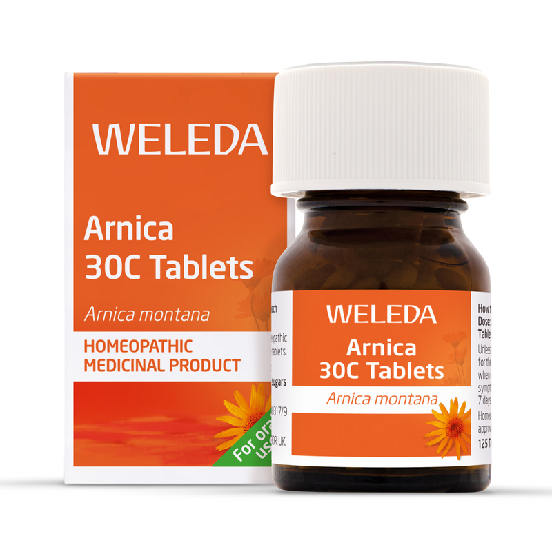 Weleda Arnica 30c homøopatiske lindringstabletter 125 (britisk merke)