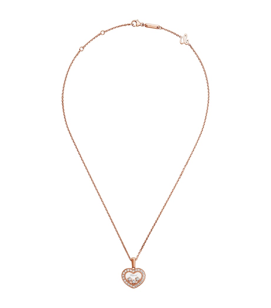 Chopard rose gold and diamond necklace 42cm (British brand)